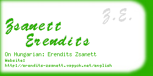 zsanett erendits business card